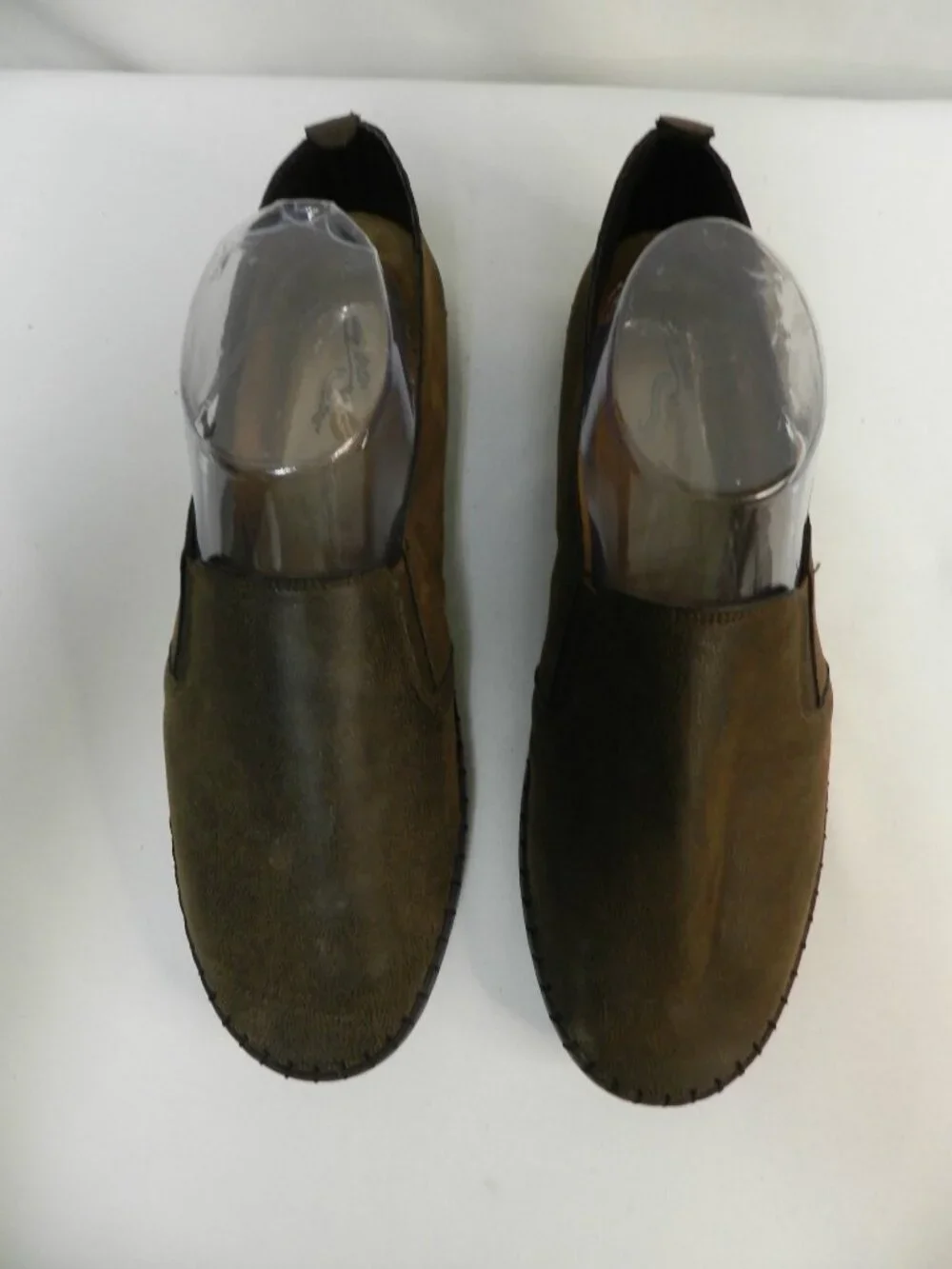 Easy Street Fresh Size Sz 10 Wide brown faux leather comfort slip on Worn Once
